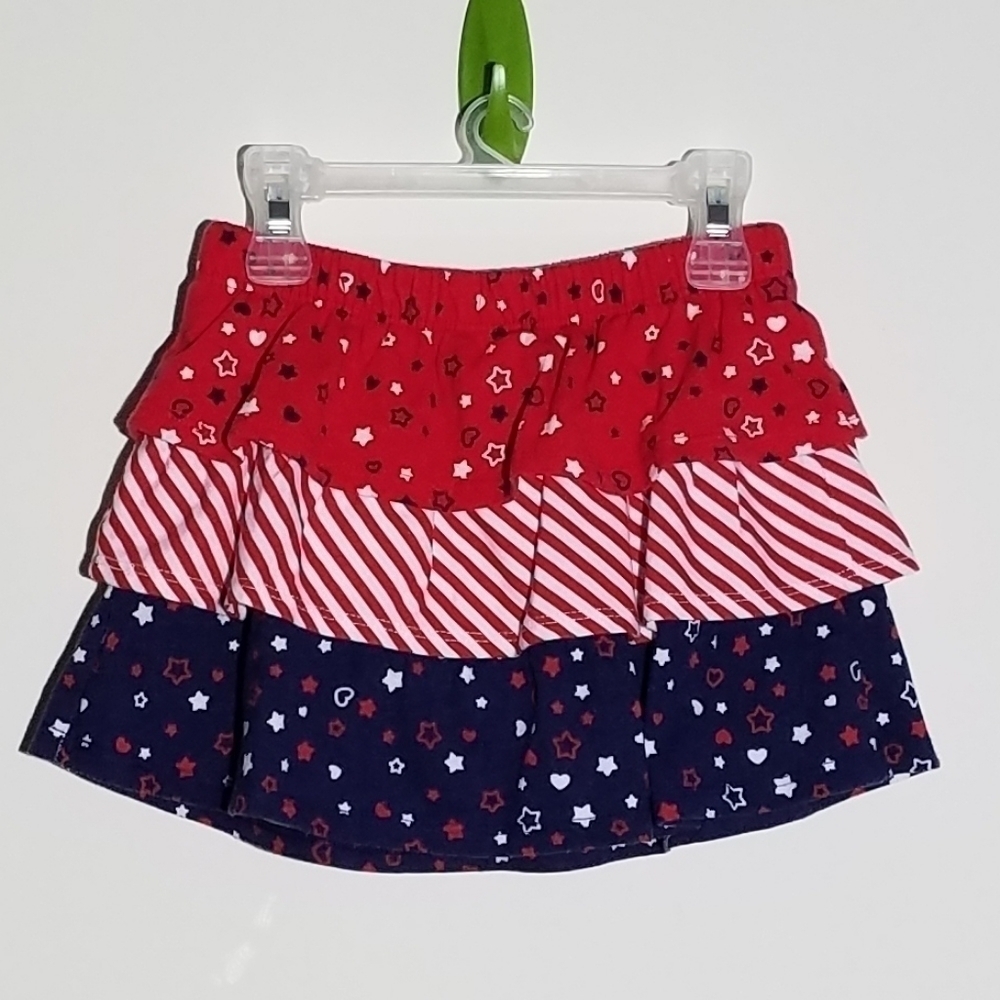 Patriotic USA 3 Tier Ruffle Skirt 24m